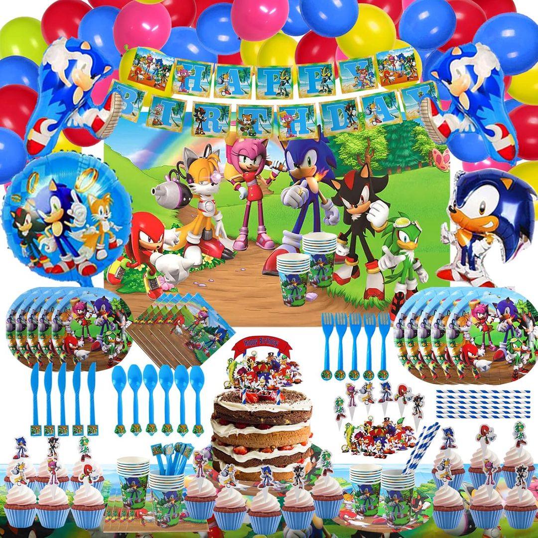 SET DE FIESTA DE CUMPLEAÑOS SONIC