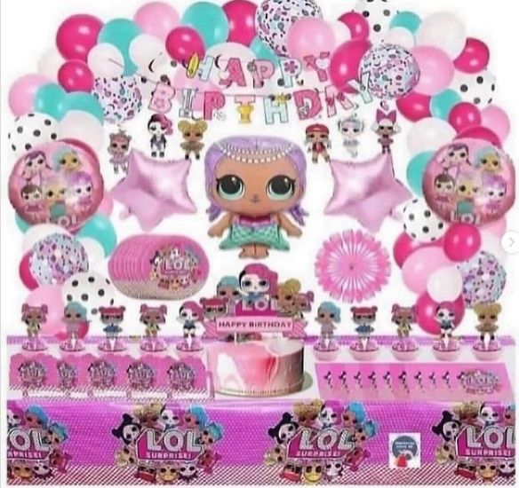 SET DE FIESTA DE CUMPLEAÑOS L.O.L SURPRISE