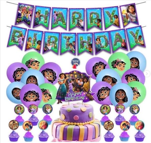 SET DE FIESTA DE CUMPLEAÑOS ENCANTO