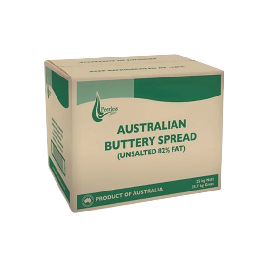 PEERLESS UNSALTED BUTTER 82% FAT 1X25 Kilogram (kg)