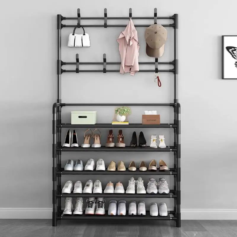 Étagère de rangement pour chaussures, veste et sacs