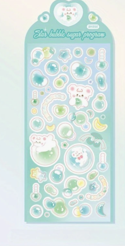 Cute Green sticker sheet 
