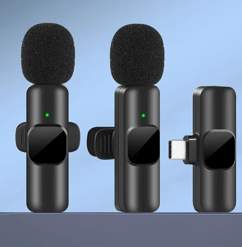 Radio Noise Reduction One-to-Two Wireless Lapel Microphone