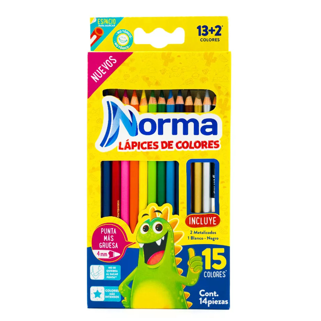 Colores Norma 13+2 redondos 