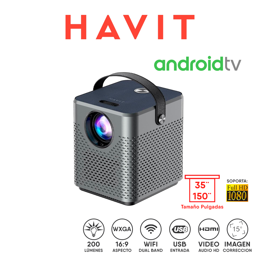 HAVIT PJ205 PRO-EU-GR / 200 LUMENS