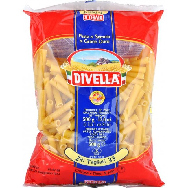 Divella Ziti Tagliati N°33 500gr