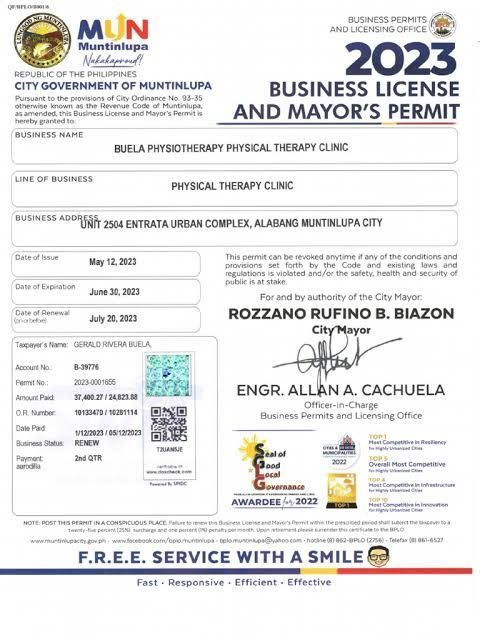 Mayor's Business License