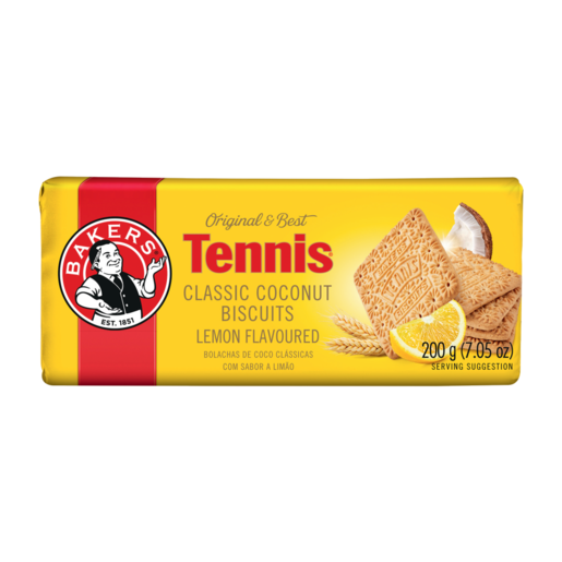 Bakers Bisc. Tennis Lemon Flav. 200gr