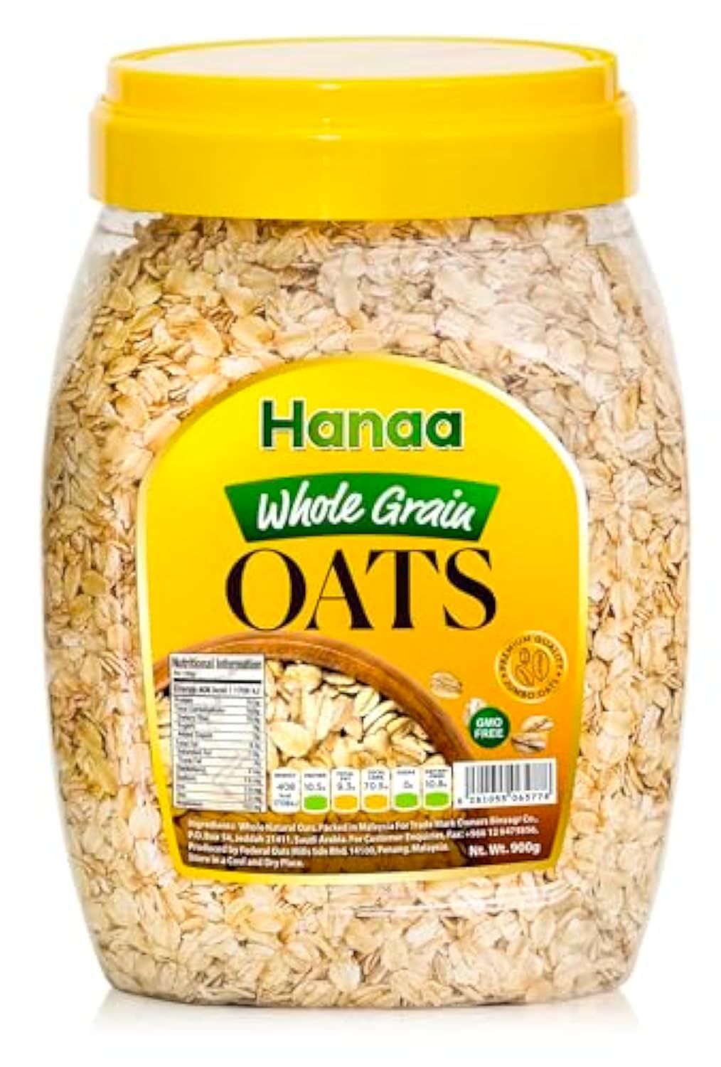 HANAA WHOLE GRAIN OATS 1x12x900G