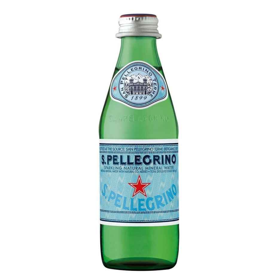 SAN PELLEGRINO SPARKLING WATER GLASS BOTTLE 24X250ml