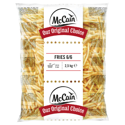 MCCAIN FRENCH FRIES JULIENNE 6X6 1x5x2.5KG