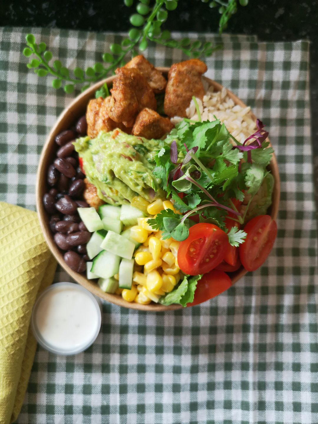 Spicy Chicken Burrito Bowl. 