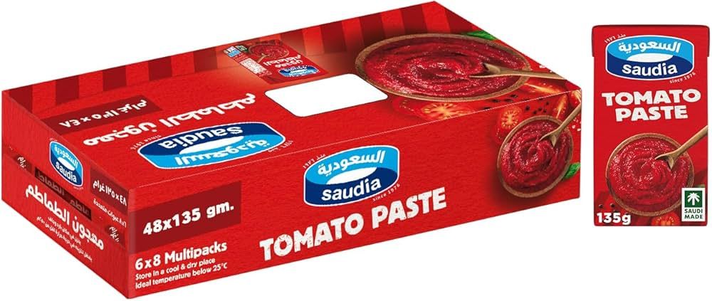 SAUDIA TOMATO PASTE 48X135 Gram (g)