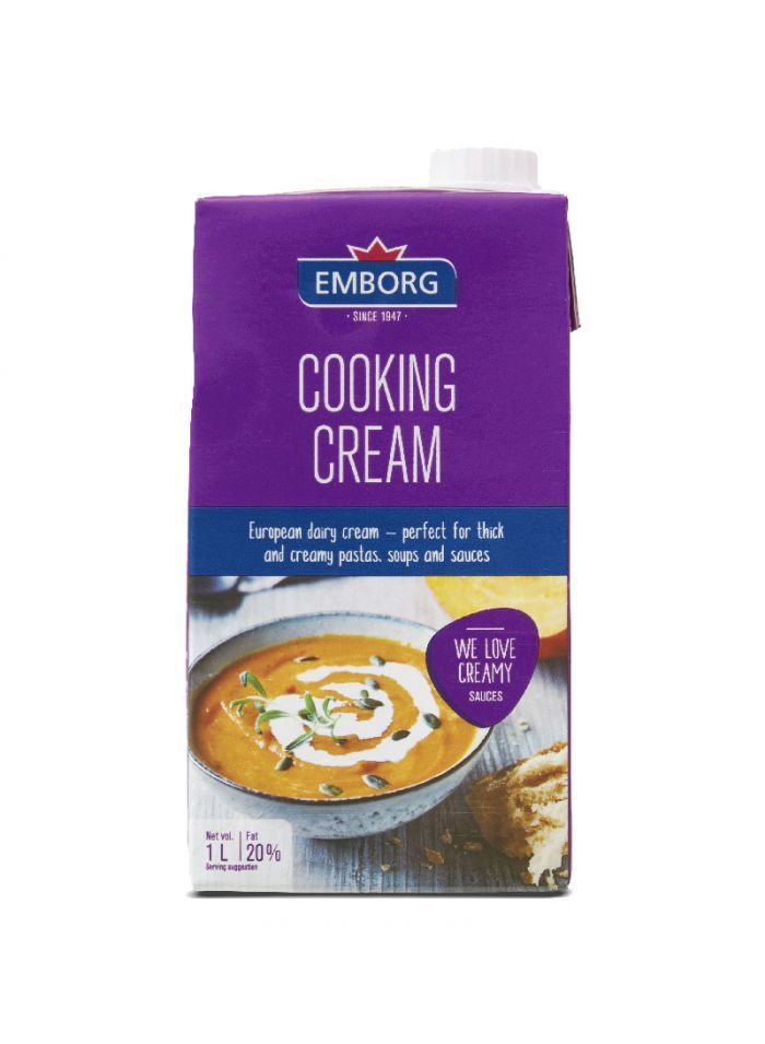 EMBORG COOKING CREAM UHT 20% FAT 12X1 Liter (l)