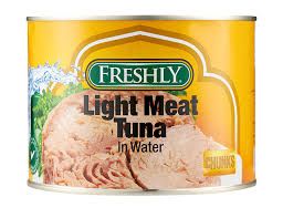 FRESHLY LIGHT MEAT TUNA WITH WATER - CHUNKS 6X1.85 Kilogram(Kg)