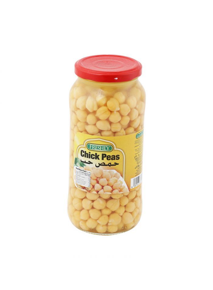 FRESHLY CHICKPEAS IN GLASS JAR 12X580 Gram(g)