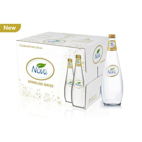 NOVA WATER SPARKLING BOTTLE (GLASS) 1x12x750ML