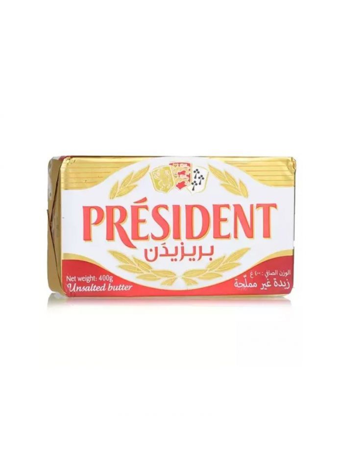 PRESIDENT BUTTER UNSALTED 20X400 Gram (g)