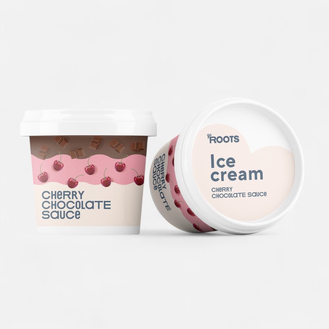 Roots Cherry Ice Cream with Chocolate Sauce 85g