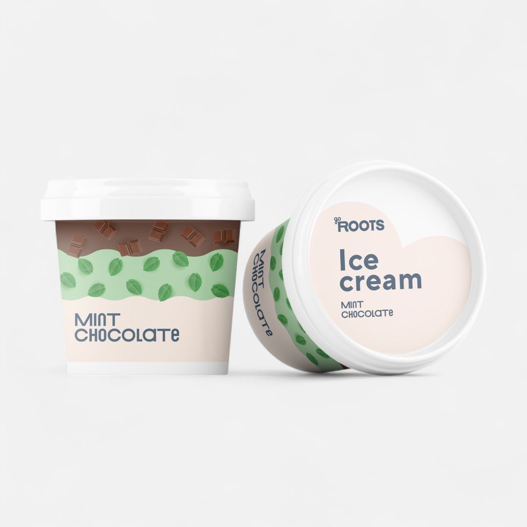Roots Mint with Brownie Ice Cream 330g