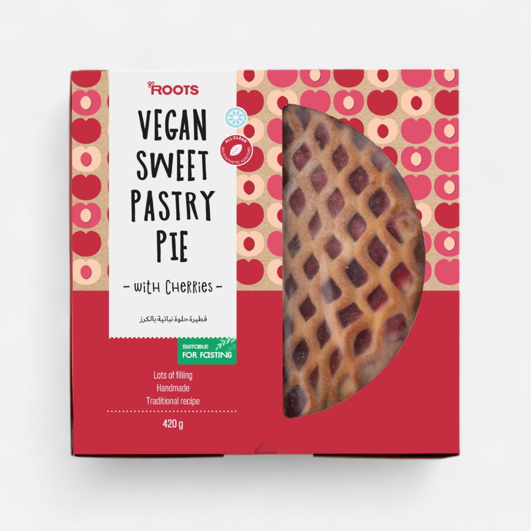 Roots Vegan Sweet Pastry Pie with Cherries Frozen 420g