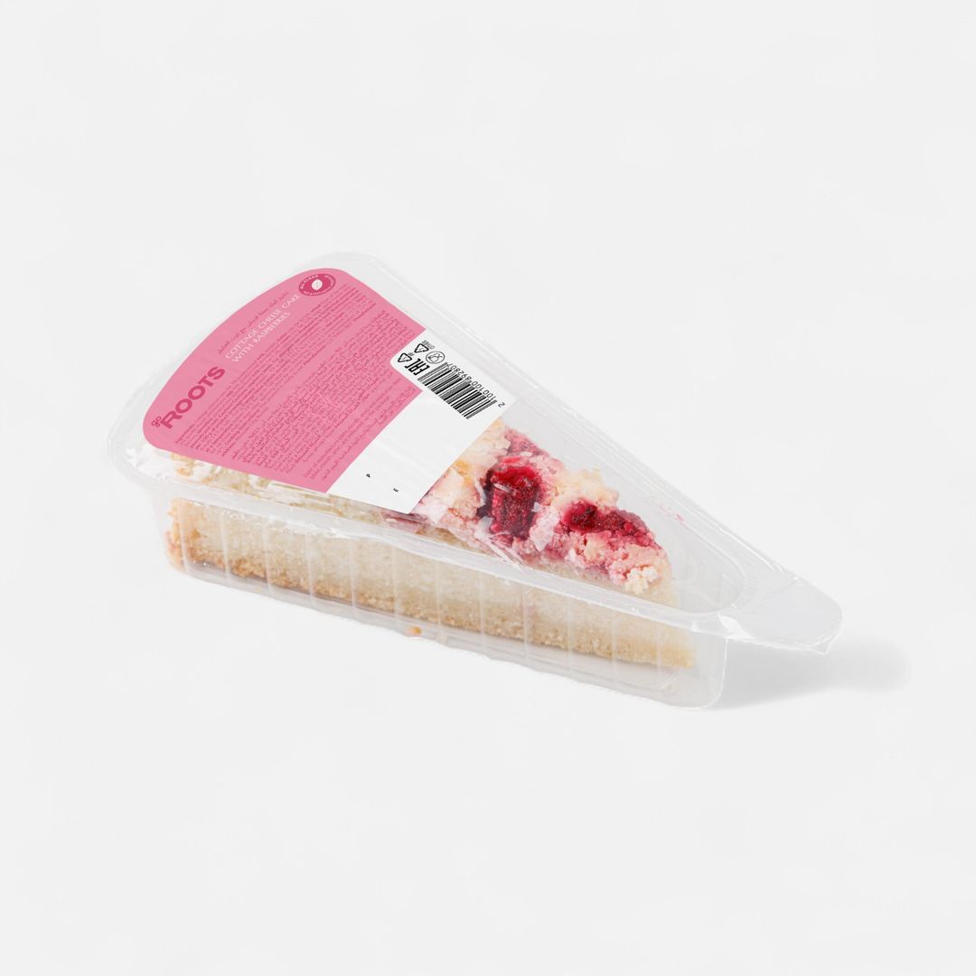 Roots Cottage Cheese Cake with Raspberries Frozen 140g
