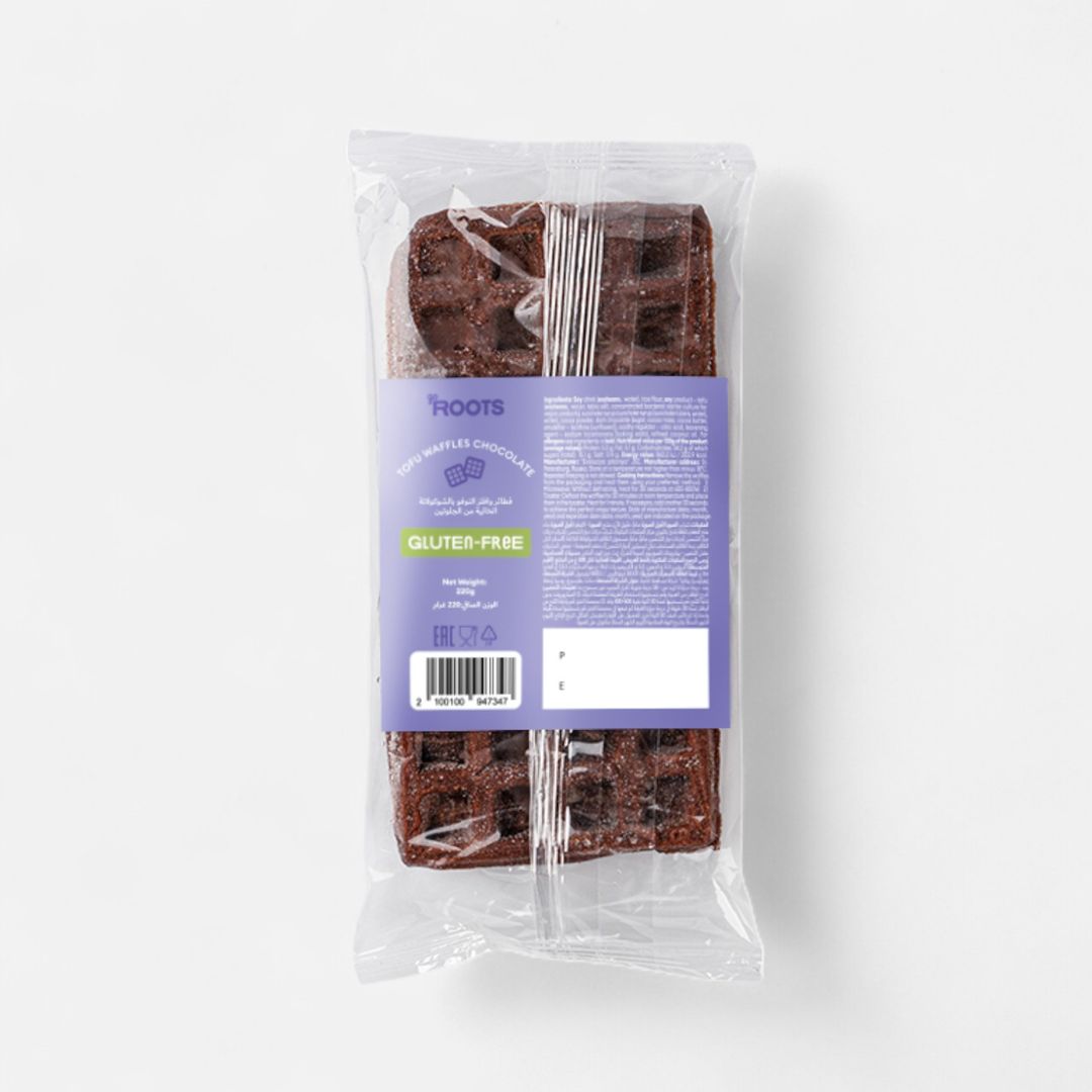 Roots Chocolate Waffles with Tofu Gluten-Free & Vegan Frozen 220g