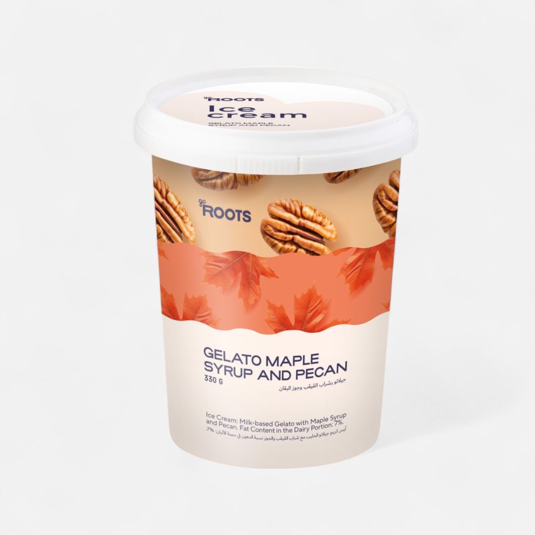 Roots Gelato Maple Syrup & Pecan 330g