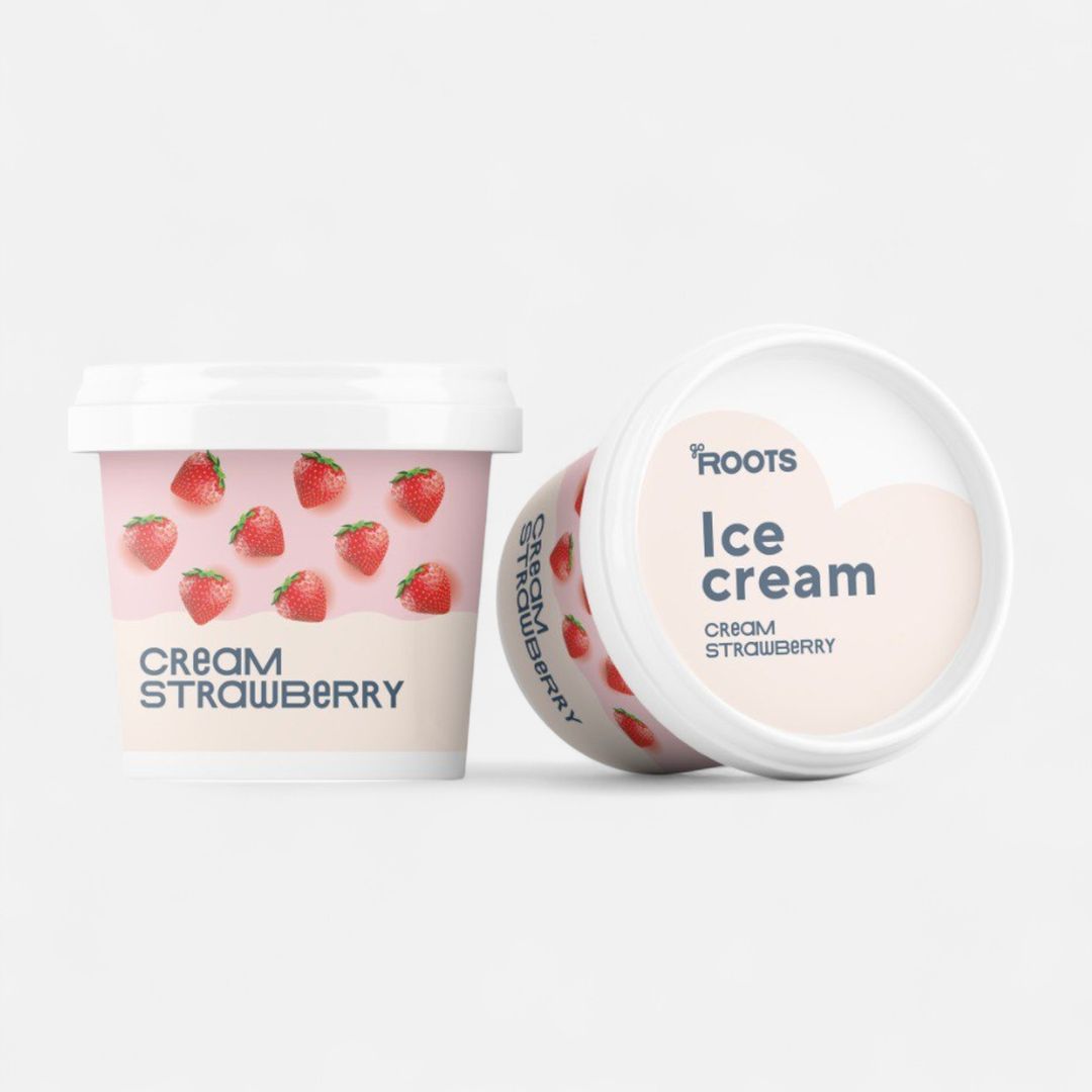 Roots Strawberry&Cream Ice Cream 85g