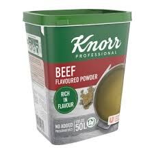 KNORR BEEF FLAVOURED POWDER 6X1KG