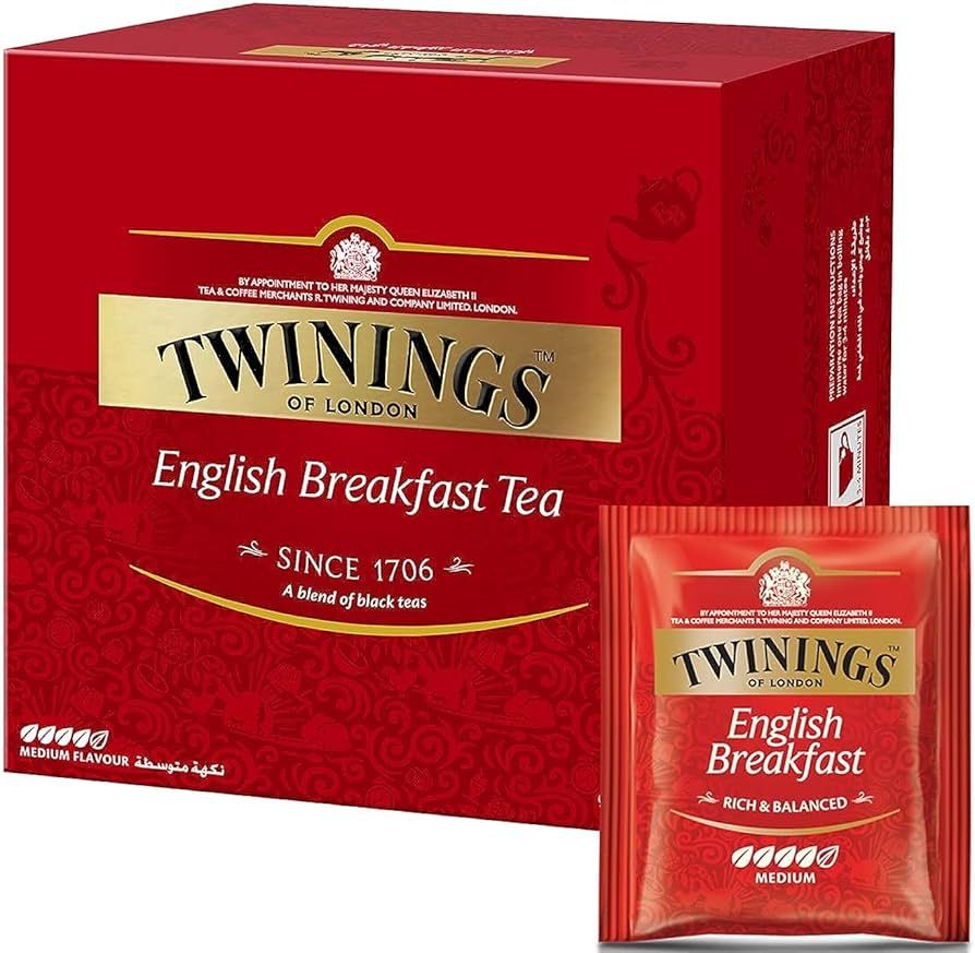 TWININGS ENGLISH BREAKFAST TEA BAGS 6X50X2 gram