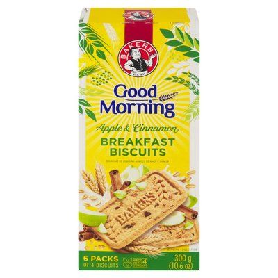 Bakers Good Morning Biscuits Apple & Cinnamon (6x50G)