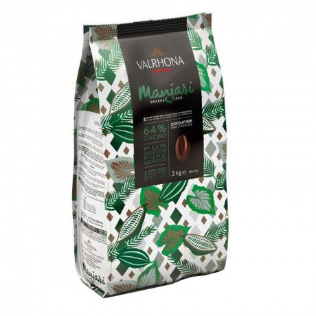 VALRHONA MANJARI 64% DARK CHOCOLATE COUVERTURE - MADAGASCAR 3X3 Kilogram