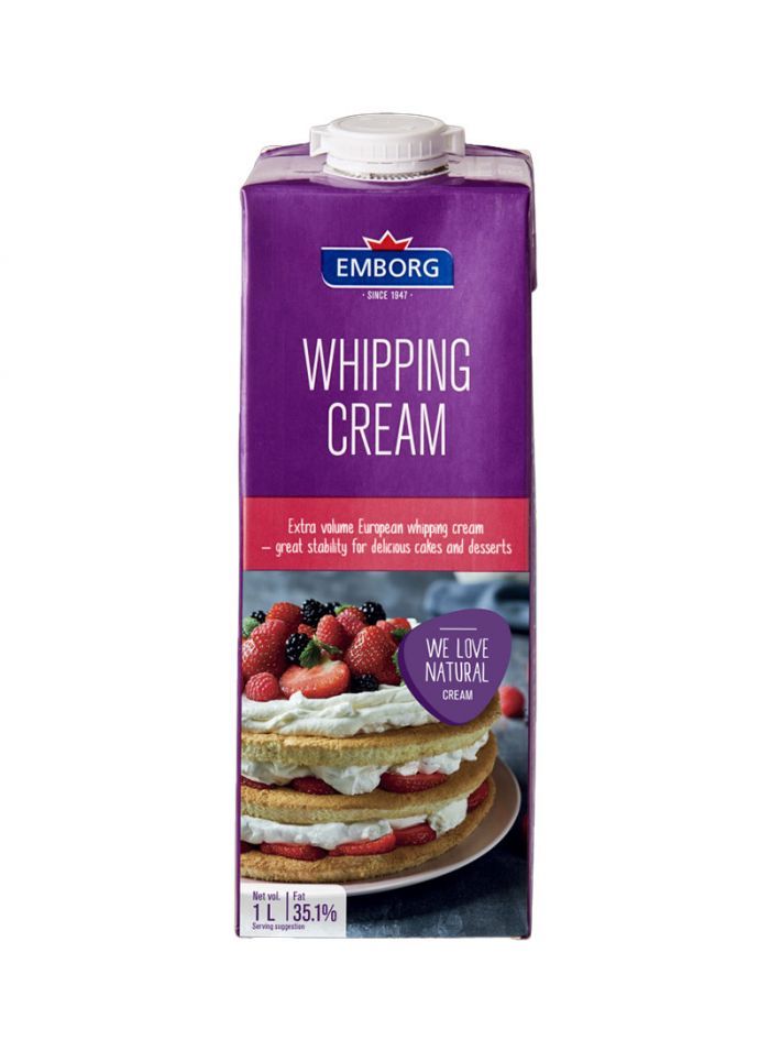 EMBORG WHIPPING CREAM UHT 35.1% FAT 12X1 Liter (l)