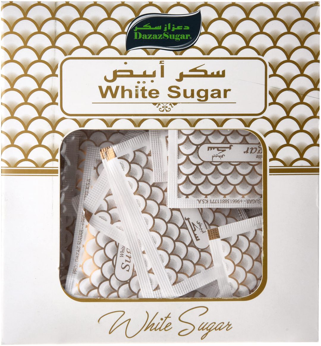 DAZAZ WHITE SUGAR SACHET 24X100X5 Gram (g)