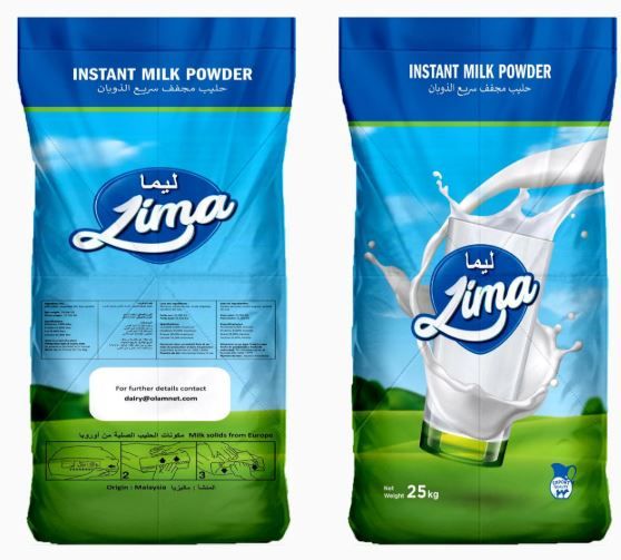 LIMA INSTANT FILLED MILK POWDER 1x25KG