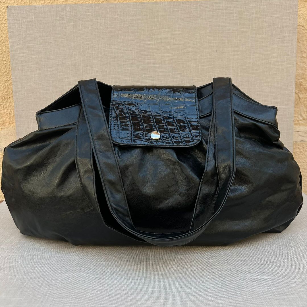  Black Leather Handbag