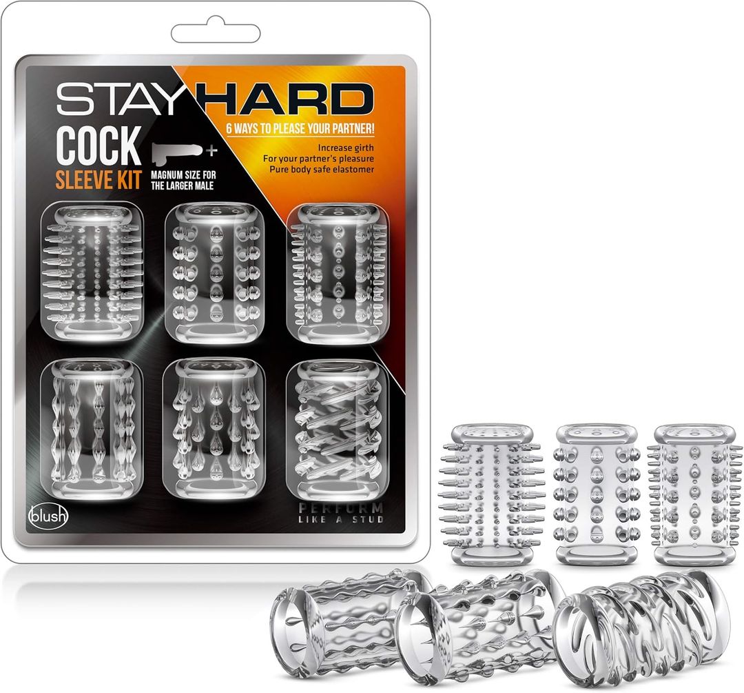 BLUSH STAY HARD COCK ANILLOS DE PENE JUEGO DE 6 PCS