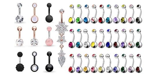 PIERCING DE ACERO QUIRÚRGICO CON DISEÑO