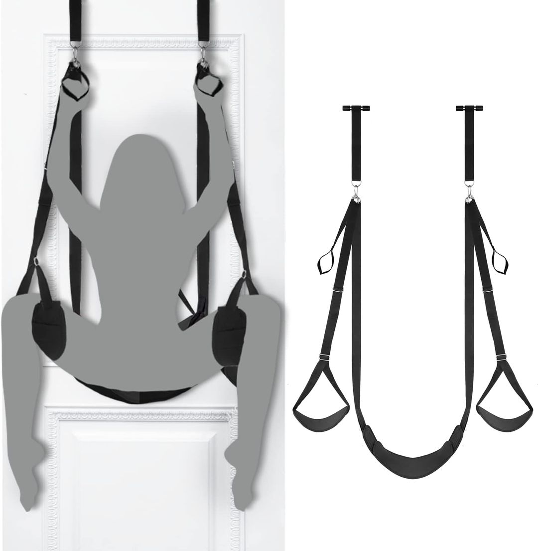 COLUMPIO SEXUAL PARA PUERTA CON ASIENTO Y CORREAS AJUSTABLE