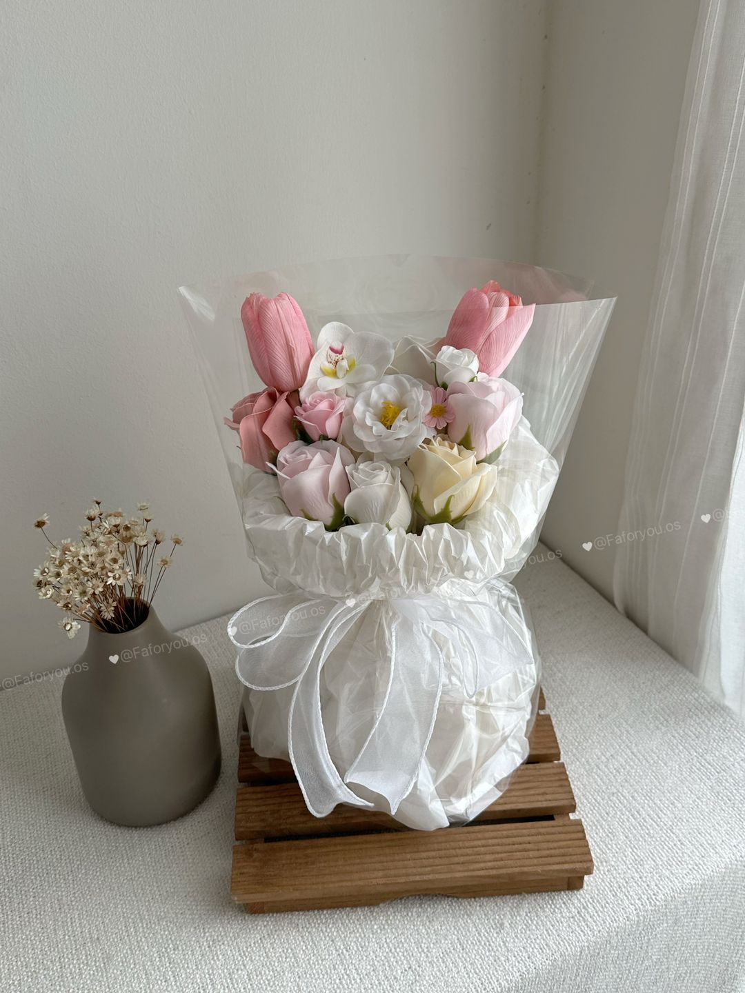Soap Flower Mixed Bouquet (tulip) 