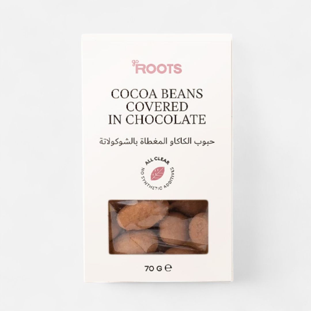 Roots Cocoa Beans Covered In Chocolate 70g