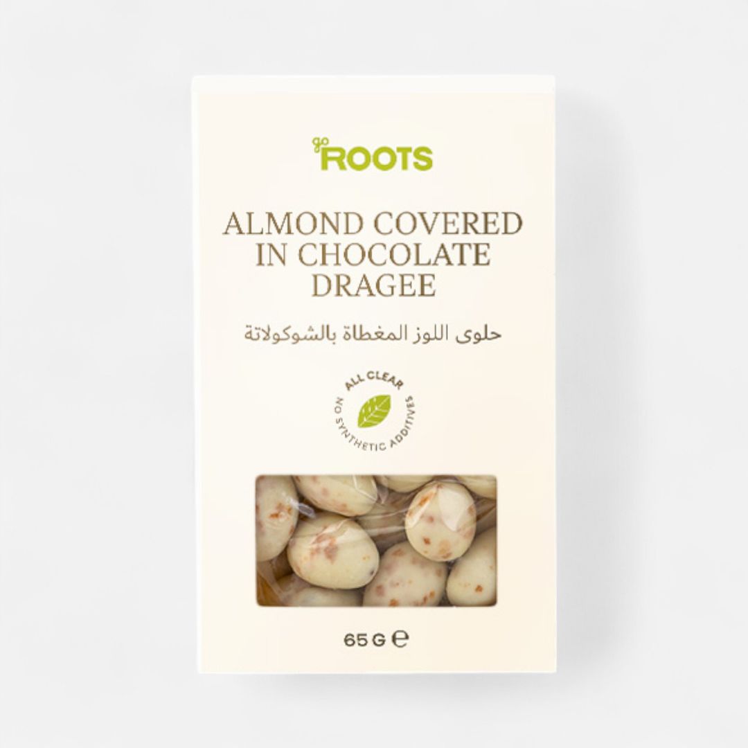 Roots Almond Covered In Chocolate Dragee 65g