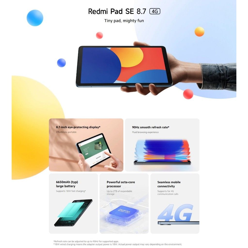 Xiaomi Redmi Pad SE 8.7 4G (128GB/6GB)