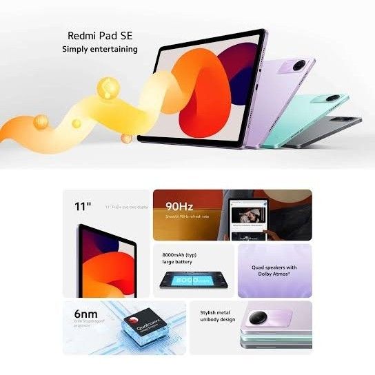 Xiaomi Redmi Pad SE Wi-Fi 11” (256GB/8GB)