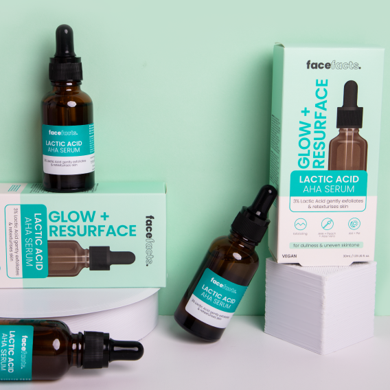 Facefacts Glow & Resurface Lactic Acid Serum 
