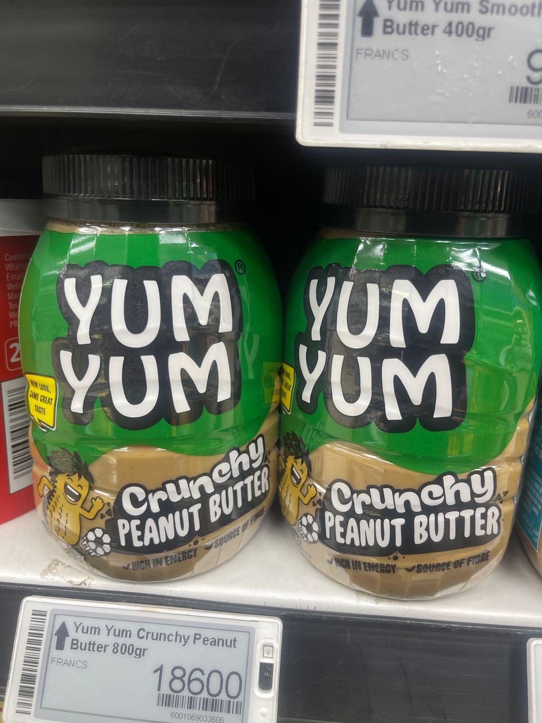 Yum Yum Crunchy Peanut Butter 800gr
