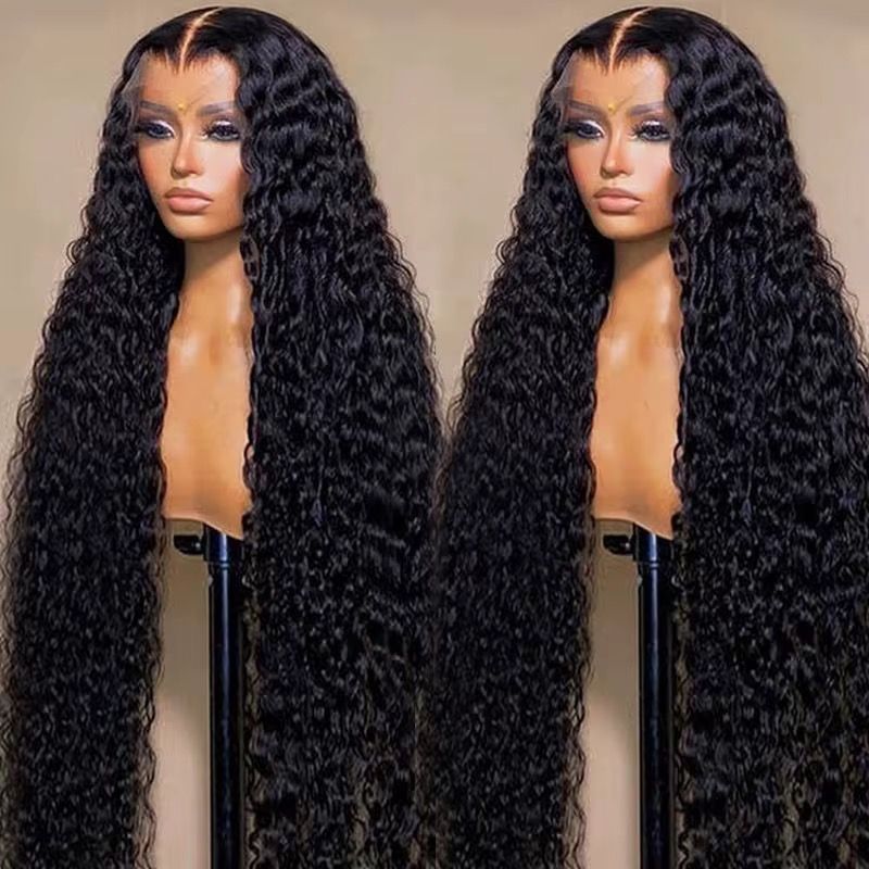 Wholesale Raw Cuticle Aligned Vietnamese Hair HD Lace Frontal Wig Water Deep Curly Wave 13X4 13X6 HD Human Hair Lace Front Wig