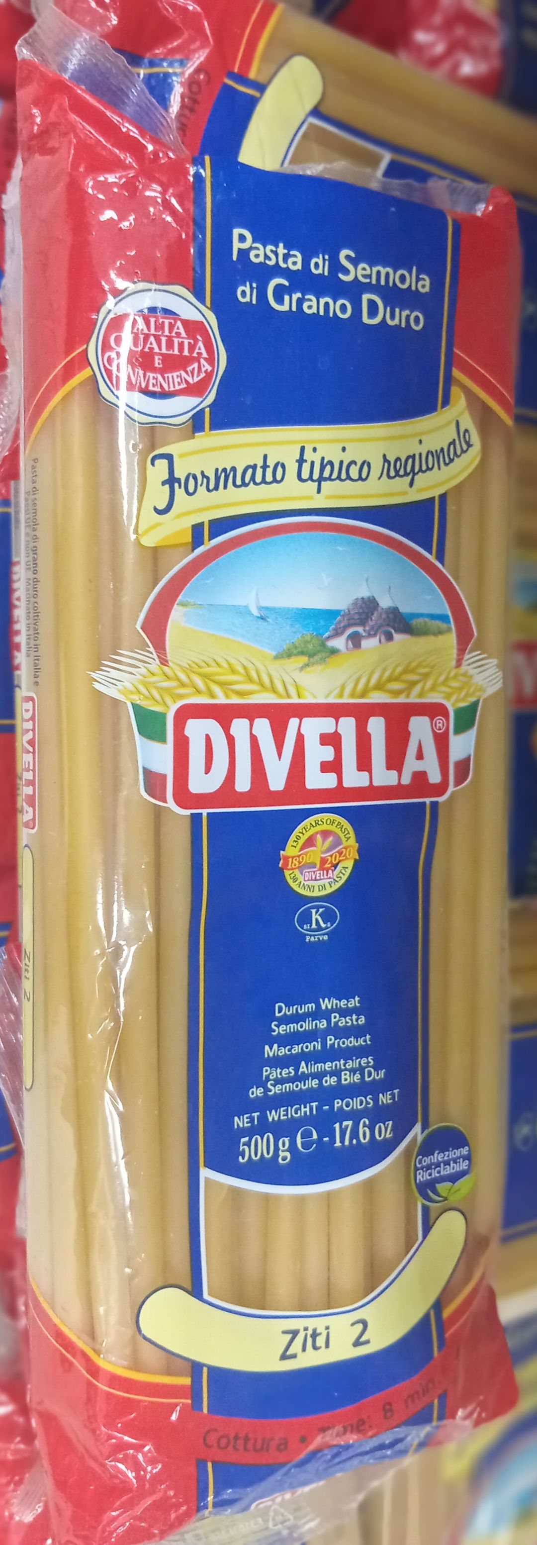 Divella  Ziti N°2. 500gr