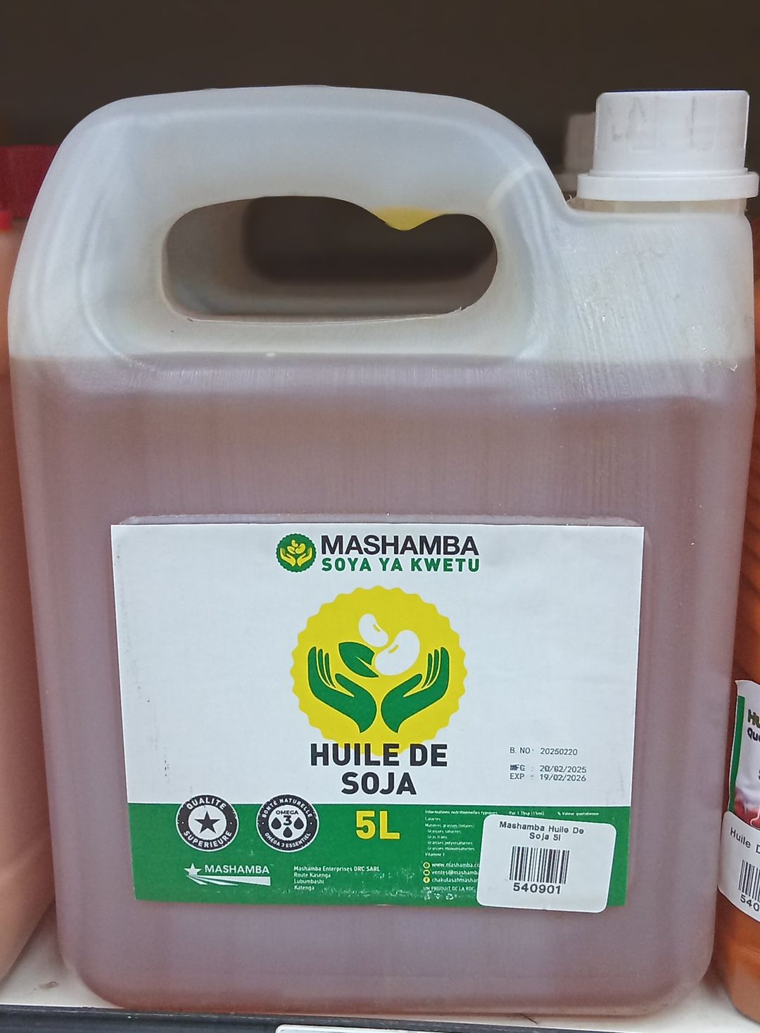 Mashamba huile de Soja 5lt
